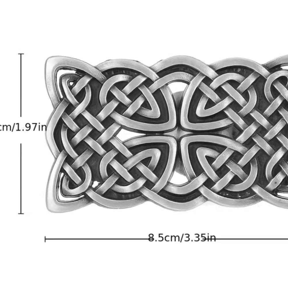 New men's Celtic cross belt buckle